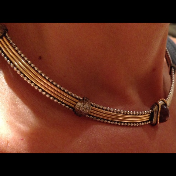 RON RIZZO Collar Necklace. 14kGF/Sterling - Picture 1 of 11